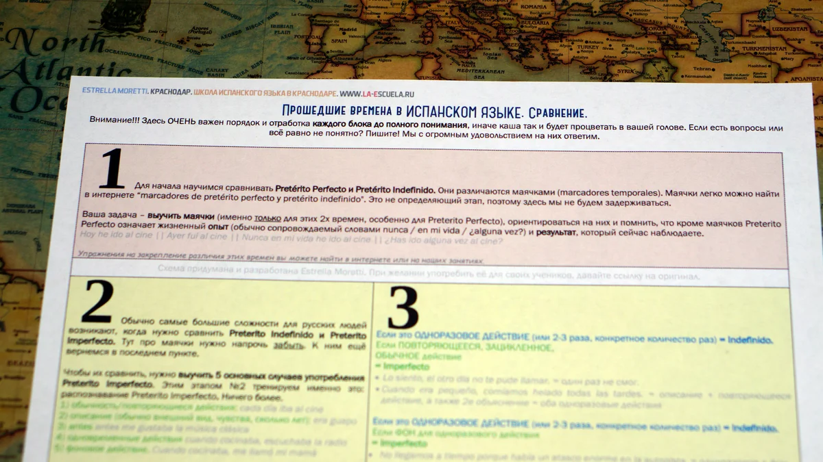 Прошедшие в испанском